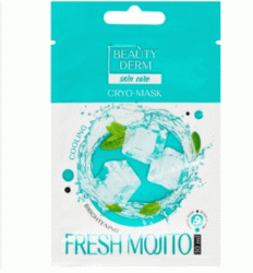 Beauty Derm кріо-маска для обличчя охолоджуюча Fresh Mojito, 10мл