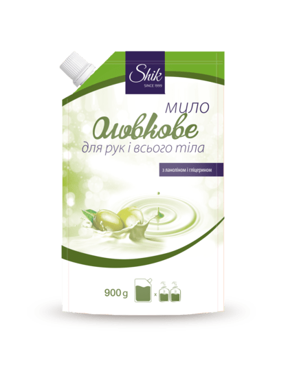 Крем-мило рідке Шик Оливков (дойпак), 900 мл