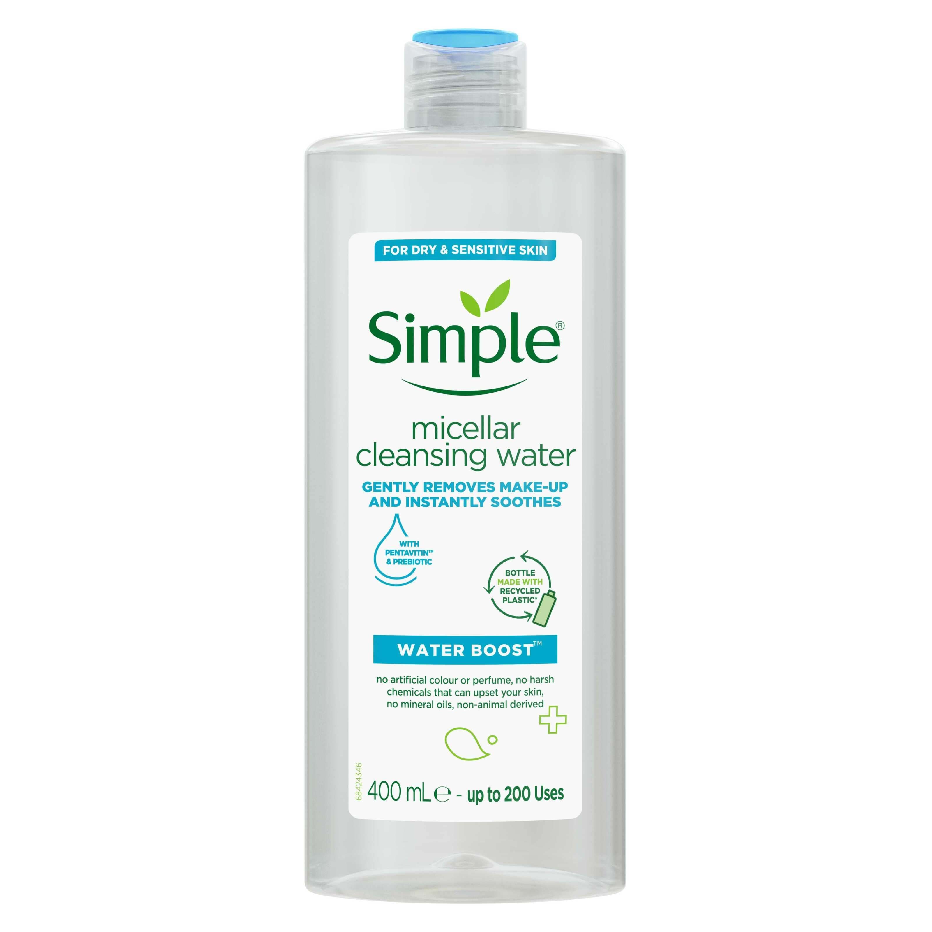 Мицеллярная вода Simple Water Boost, 400 мл