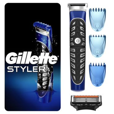 Бритва-стайлер Gillette Fusion5 ProGlide Styler (1 сменная кассета ProGlide Power + 3 насадки для моделирования бороды/усов)