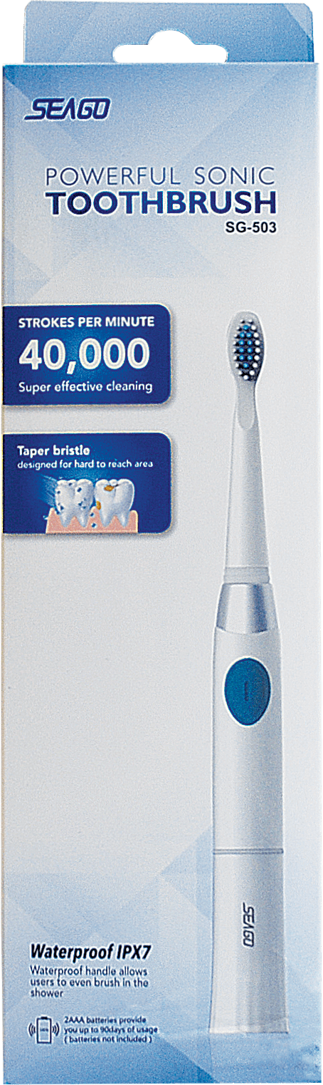 SEAGO зубна щітка електрична SG-503 (батарейки)