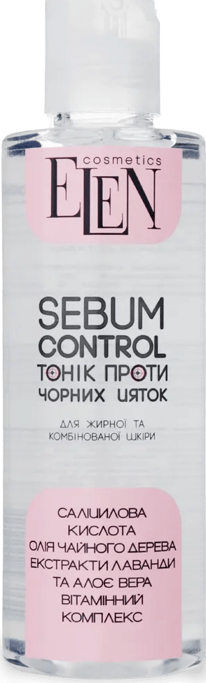Тонік Elen Cosmetics проти чорних цяток для жирної та комбінованої шкіри 200 мл