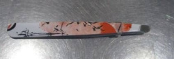 Пінцет для брів скошений кольоровий Violetta арт, PN 40687, 1 шт