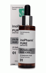 InoPharm пилинг-сыворотка для жирной и комб. кожи 2% Salicylic Acid+HA, 30мл