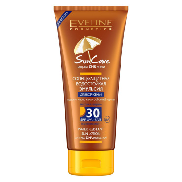 Сонцезахисна емульсія Eveline Cosmetics Sun Care водостійка SPF 30, 200 мл