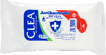 Clea влажные салфетки антибактериальные, 15шт фото 1