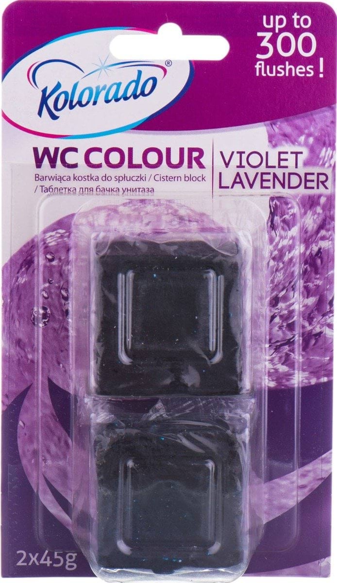 Таблетки для унитаза Kolorado WC Colour в бачок лаванда 2х45 г