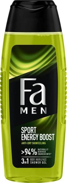 Гель для душу Fa Men Sport Energy Boost з ароматом гуарани і женшеню 250 мл