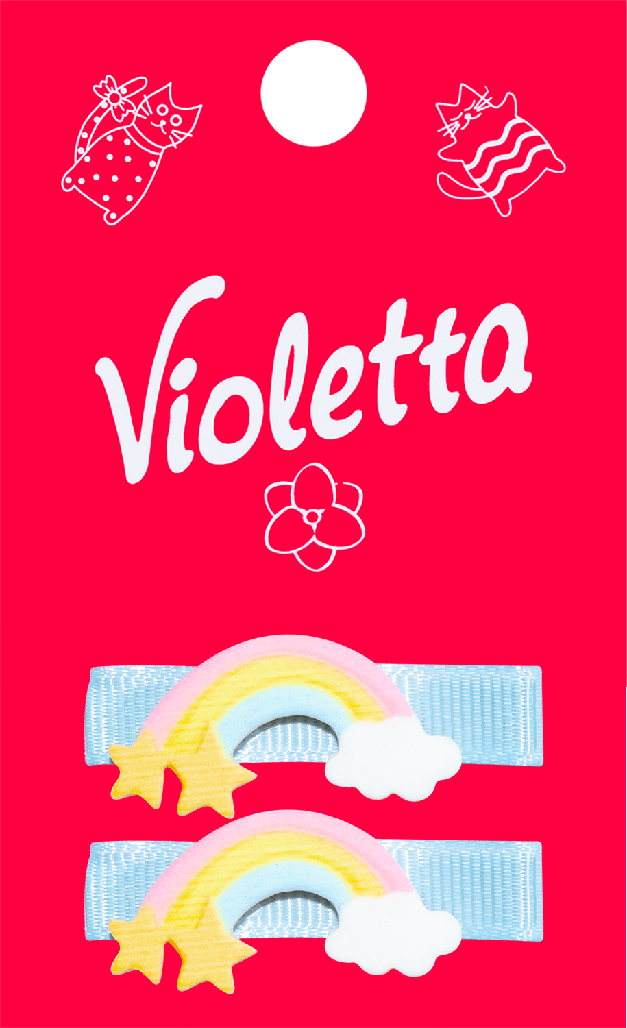 Violetta col. зажимы д/волосы дет. ст. CH-SPR-21-282, 2шт