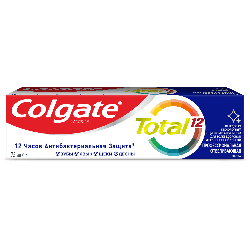 Комплексная зубная паста Colgate Total 12 Профессиональная Отбеливающая Борется с бактериями 75 мл