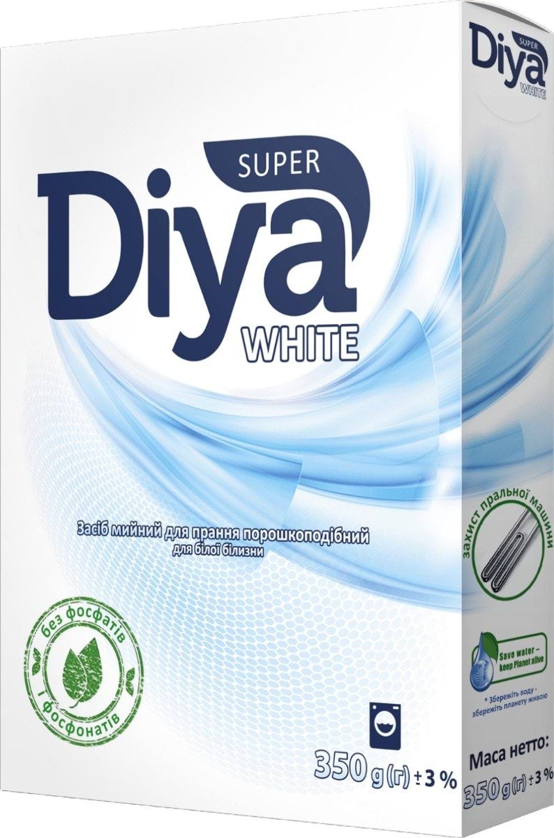 Пральний порошок Super Diya White для білої білизни 350 г