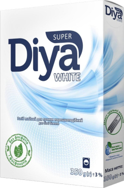 Пральний порошок Super Diya White для білої білизни 350 г