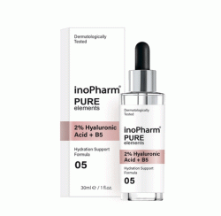InoPharm сироватка для обличчя зволожуюча 2%Hyaluronic Acid+B5, 30мл