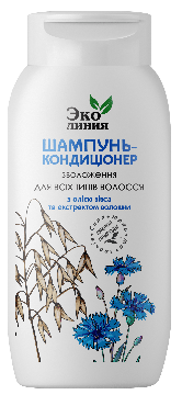 Эколиния шампунь С Масло овса и Экстр. василька д/всех типов. волос. , 400мл