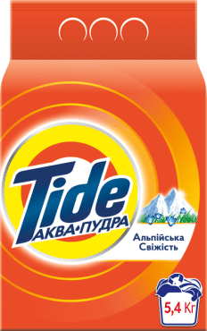 Пральний порошок Tide Аква-Пудра Альпійська Свіжість 5.4 кг