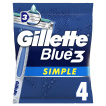 Бритви одноразові Gillette Blue Simple 3, 4 шт