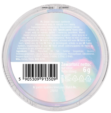 Палітра-підводка для очей Wibo Over the Rainbow 6 г фото 1