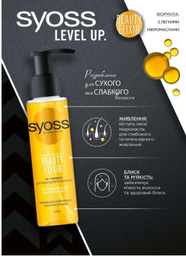 Масло Syoss beauty elixir для поврежденных волос 100 мл фото 2