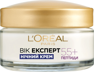 Антивіковий крем для обличчя L'Oréal paris skin експерт 55+ нічний 50 мл фото 3