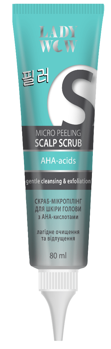 Скраб-микропилинг для кожи головы Lady wow c aha-кислотами, 80 мл