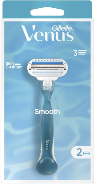 Станок для гоління жіночий  Venus з 2 змінними картриджами фото 1
