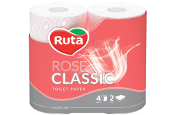 Папір туалетний Рута Classic Rose, 4 рулона
