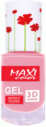 MAXI лак д/ногтей гель эффект Color Hot Summer №04 Чайная роза, 10мл