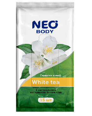 Neo серветки вологі White tea, 15 шт