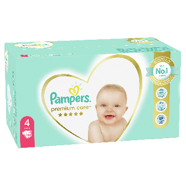 Підгузки Pampers Premium Care Розмір 4 (9-14 кг), 104 шт фото 3