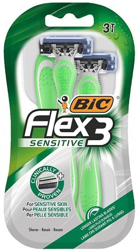 Станок для бритья мужской BIC Flex 3 Sensitive 3 шт 3 лезвия
