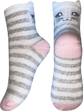 Носки детские Легкая походка (9295) (р.16 - 18) серебро меланж-белый