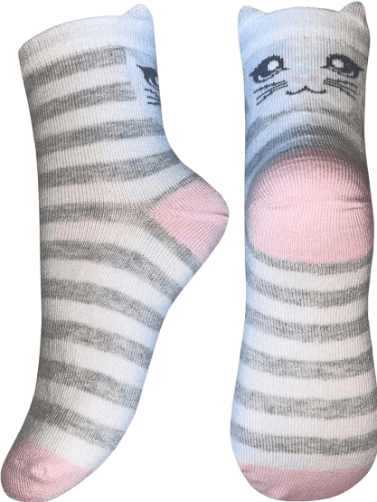 Носки детские Легкая походка (9295) (р.18 - 20) серебро меланж-белый