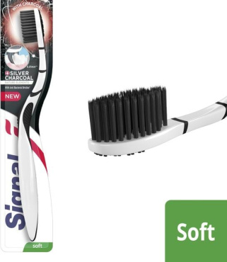 Зубна щітка Signal Charcoal Toothbrush м'якої жорсткості, 1 шт фото 2