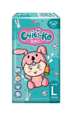 Chibi-Ko підгузки дитячі L 7-14 кг, 50 шт