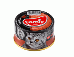 Паштет мясной Carnie с уткой для взрослых кошек, 90г