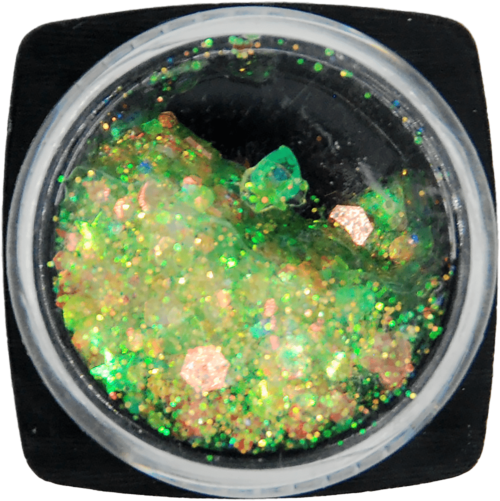 Голографічний гліттер для нігтів у баночці, 1г