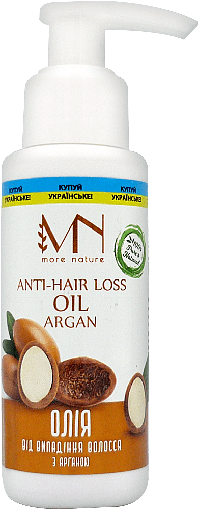 Олія натуральна More Nature проти випадіння волосся з арганою 75 мл