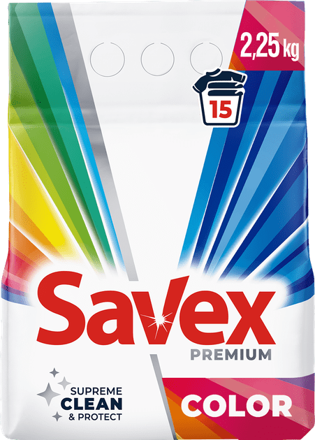 Пральний порошок Savex Premium Color 2.25 кг