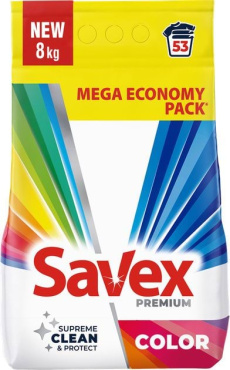 Пральний порошок SAVEX Premiu Color & Care 8 кг