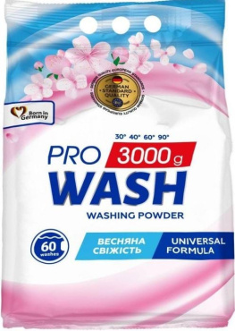 Порошок для прання ProWash Color для кольорових речей 60 циклів прання 3 кг