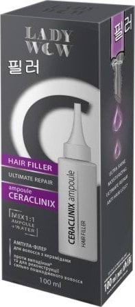 Филлер для волос с керамидами LADY WOW CERACLINIX ampoule 100 мл