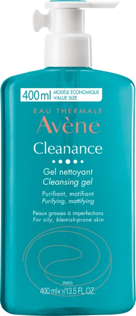Гель для лица и тела AVENE Cleanance для жирной и проблебной кожи 400 мл