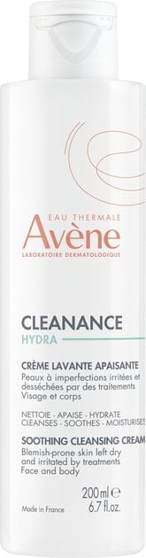 Засіб для вмивання Avene очищувальний під час терапії акне Cleanance Hydra, 200 мл
