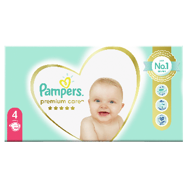Підгузки Pampers Premium Care Розмір 4 (9-14 кг), 104 шт фото 2