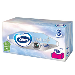 Zewa Deluxe салфетки косметические 3 слоя 150 шт