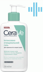 CeraVe гель для умывания лица и тела интенсивноочищающий для жирной кожи Foaming, 236мл