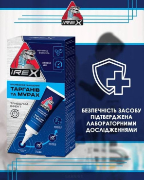 Гель от тараканов iRex в тюбике 75 мл фото 5