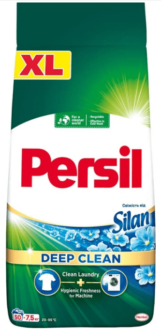 Persil порошок авт. Свіжість від Сілан, 50 циклів прання 7,5кг