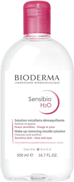 Лосьон-тоник для лица BIODERMA H2O Sensibio мицеллярный для чувствительной кожи 500 мл