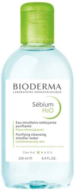 Лосьйон-тонік для обличчя Bioderma міцелярний для проблемної шкіри обличчя H2O Sebium, 250мл